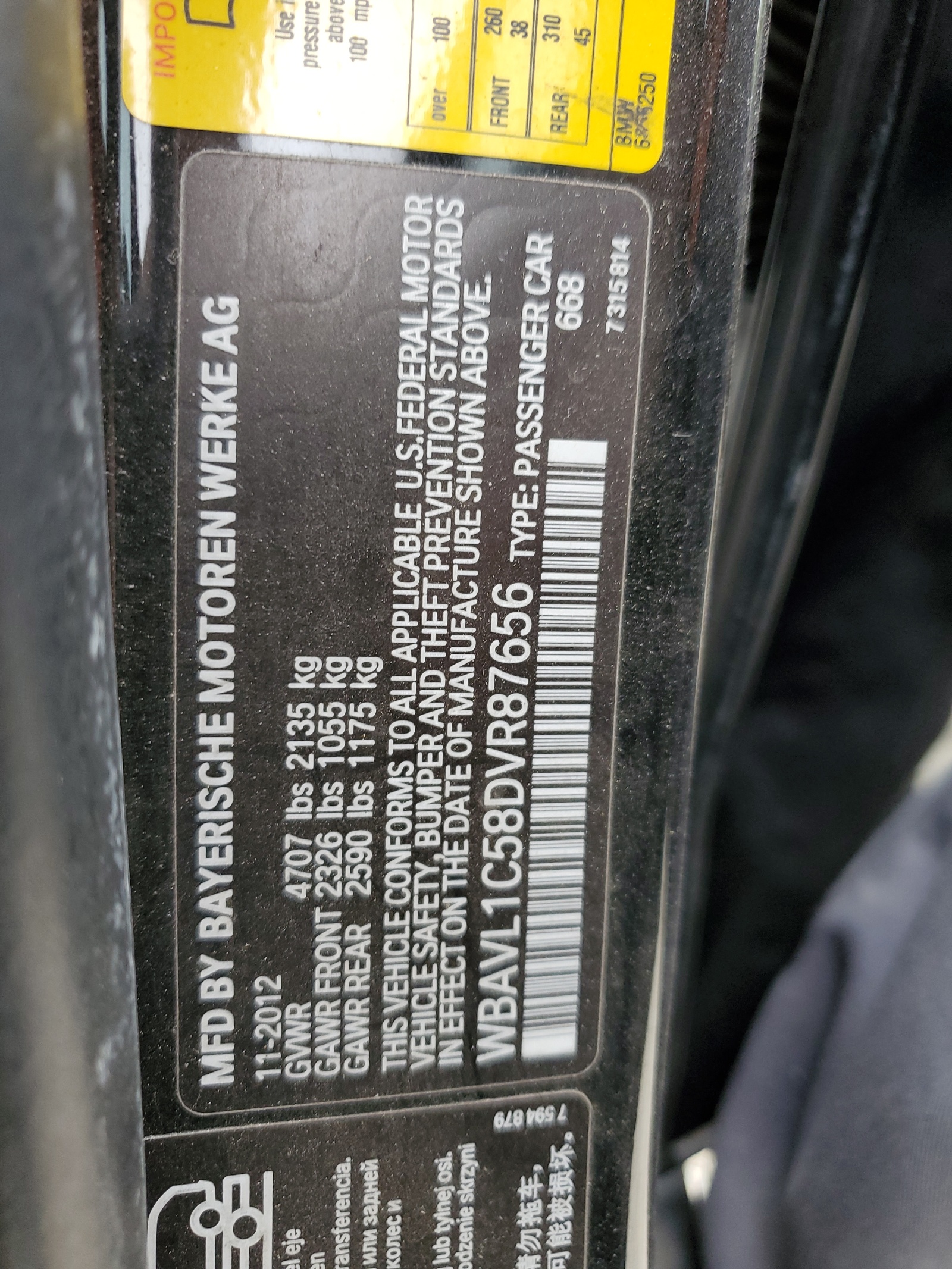 WBAVL1C58DVR87656 2013 BMW X1 xDrive28I