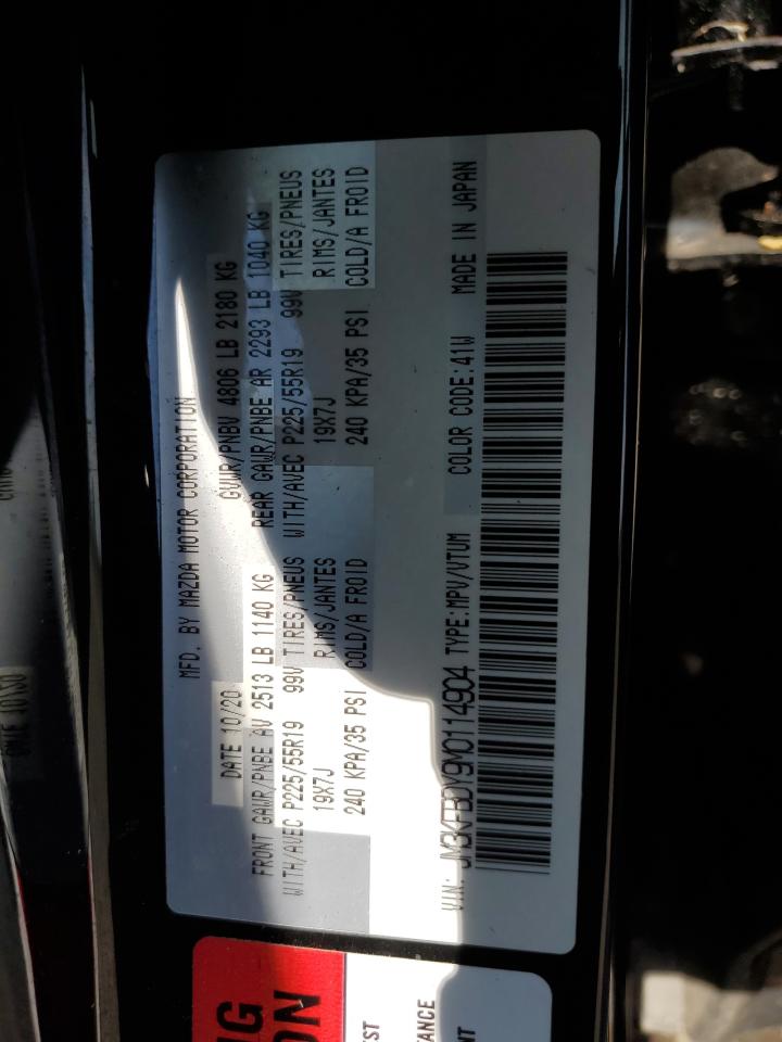 2021 Mazda Cx-5 Gt VIN: JM3KFBDY9M0114904 Lot: 61257604