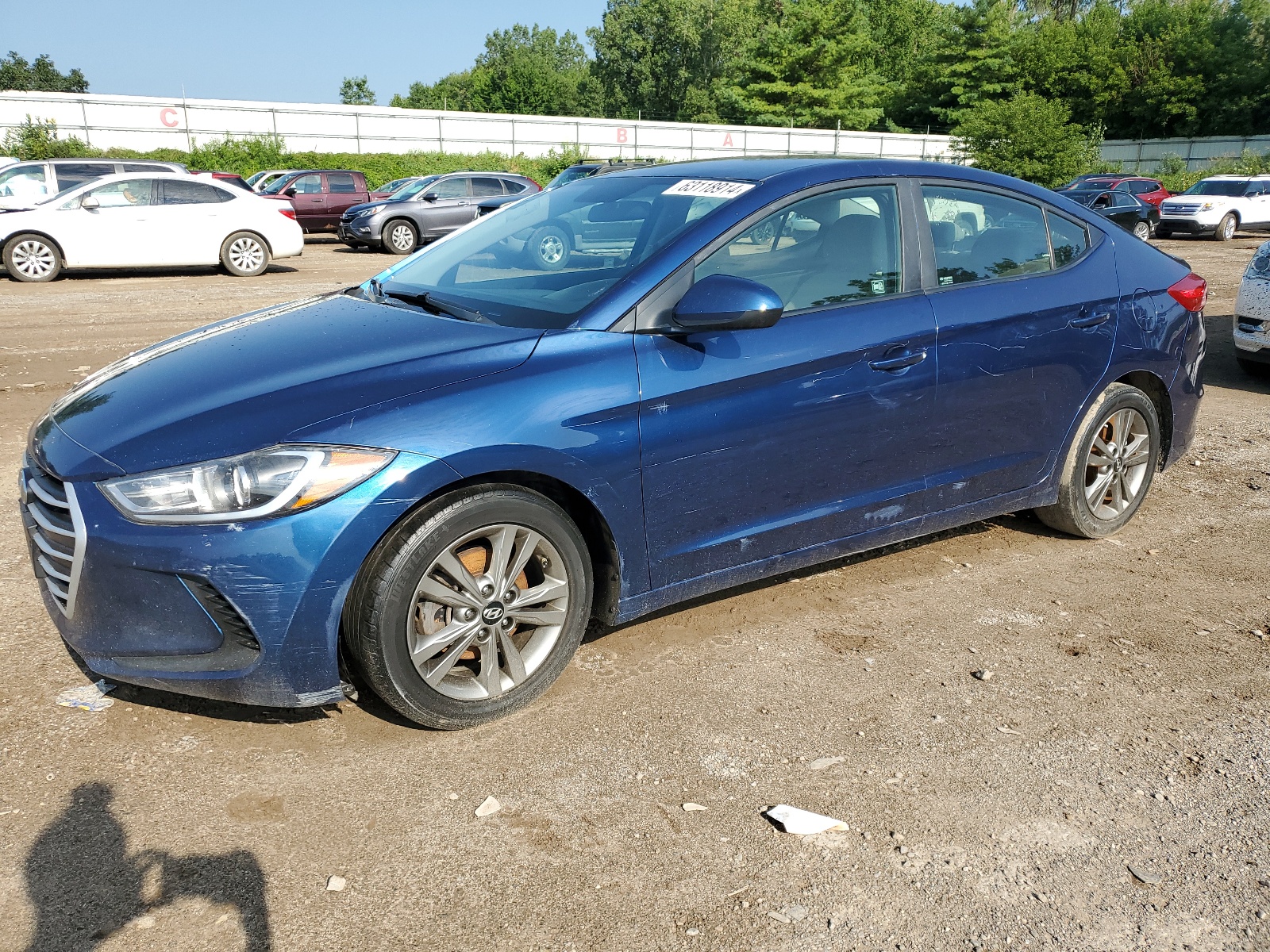 2018 Hyundai Elantra Sel vin: 5NPD84LF4JH317527