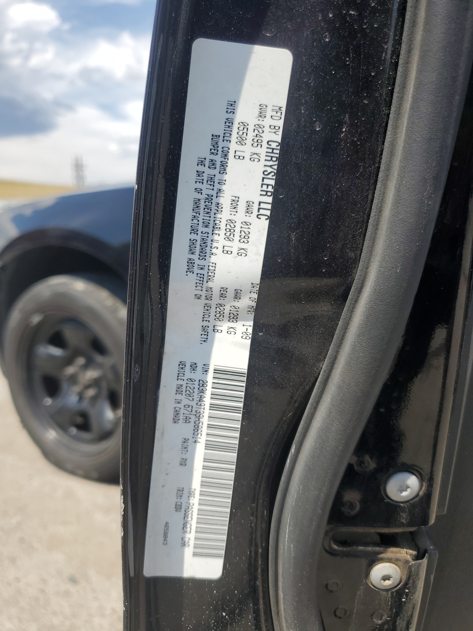 2B3KA43T39H586514 2009 Dodge Charger