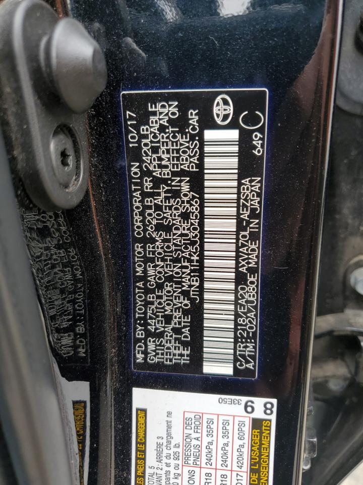 JTNB11HK5J3045867 2018 Toyota Camry L