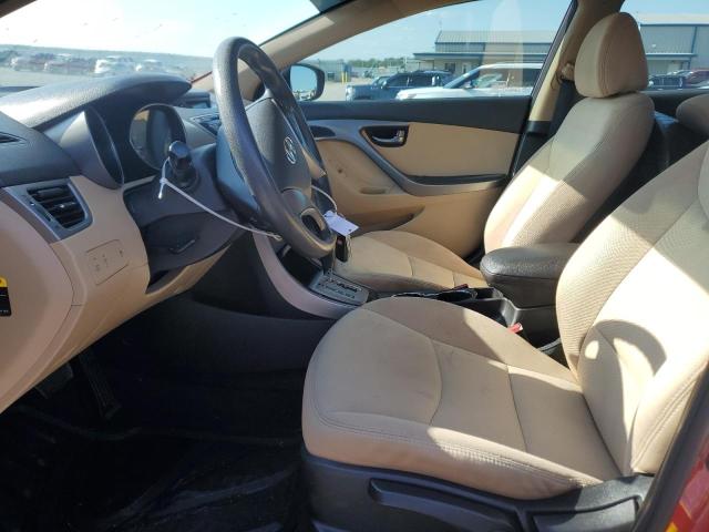 Sedans HYUNDAI ELANTRA 2013 Czerwony