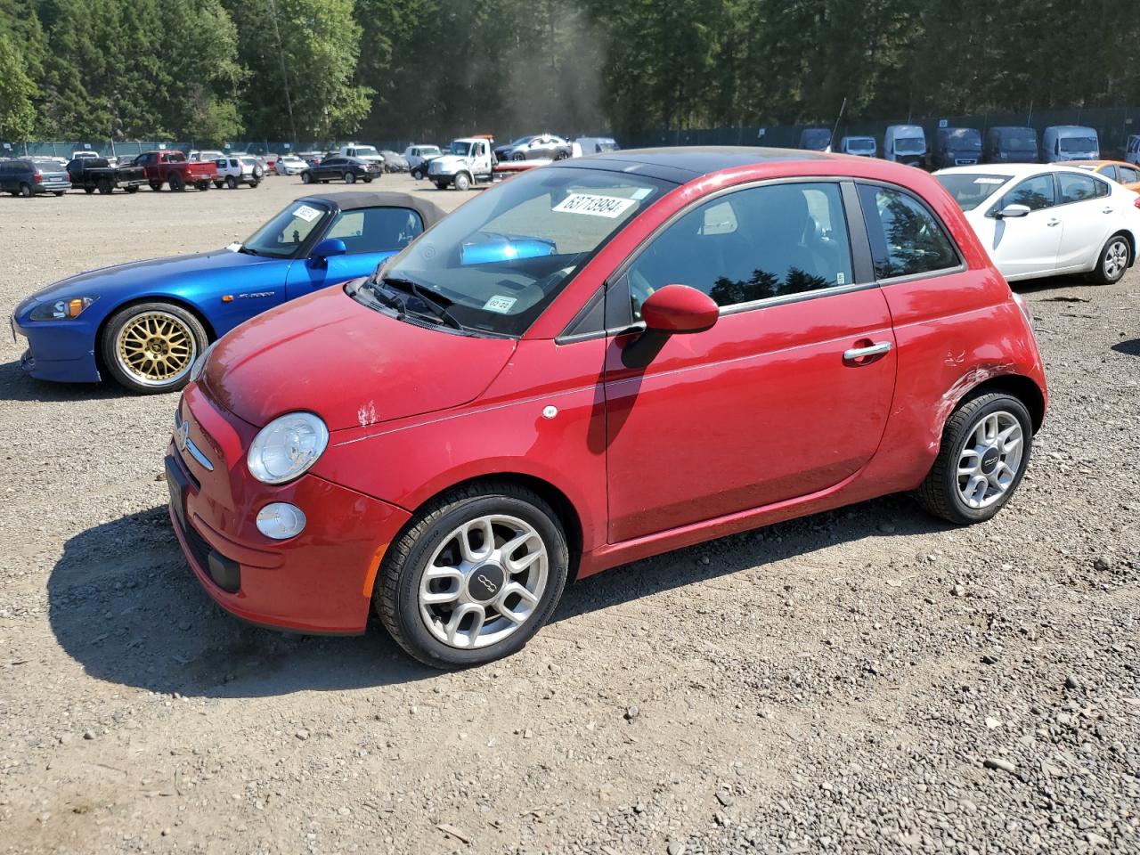 2012 Fiat 500 Pop VIN: 3C3CFFAR2CT380093 Lot: 63713984
