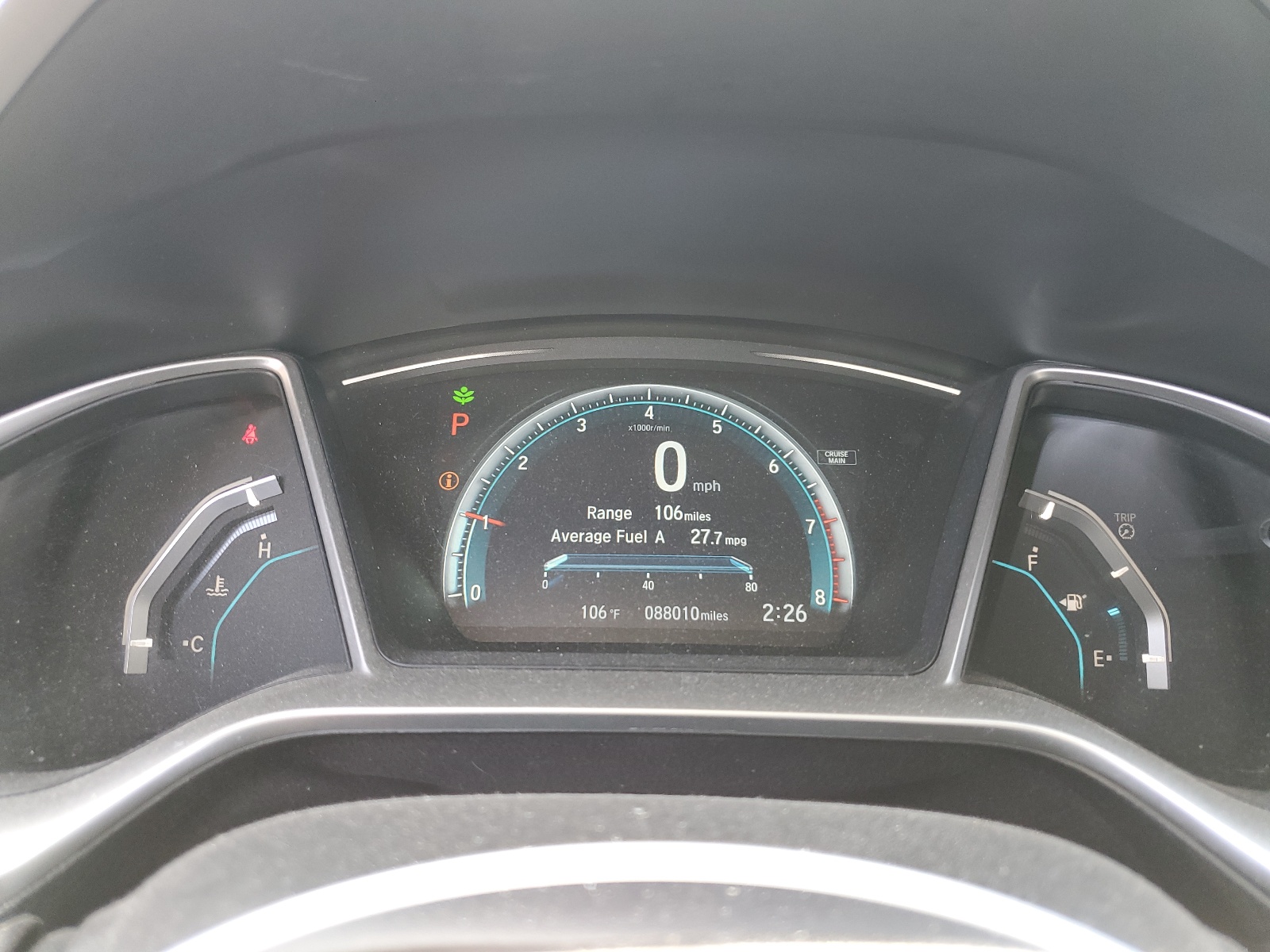 2HGFC2F76JH507601 2018 Honda Civic Ex