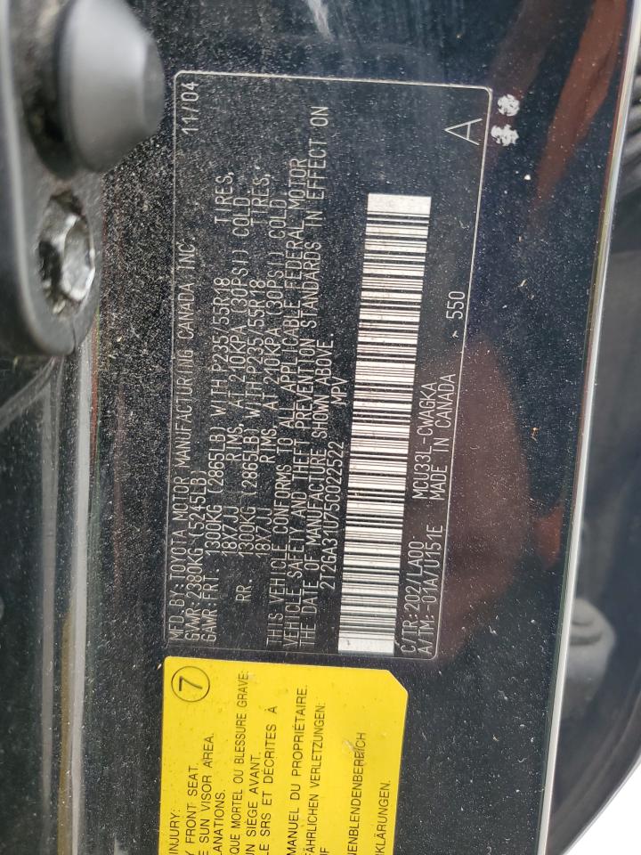 2005 Lexus Rx 330 VIN: 2T2GA31U75C022522 Lot: 63436054