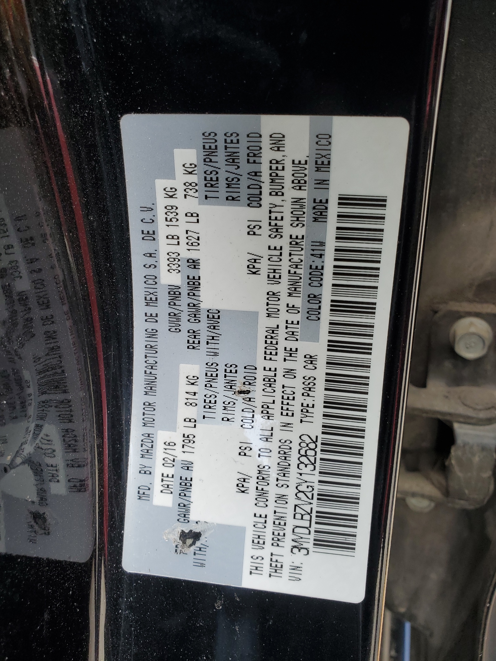 3MYDLBZV2GY132682 2016 Toyota Scion Ia