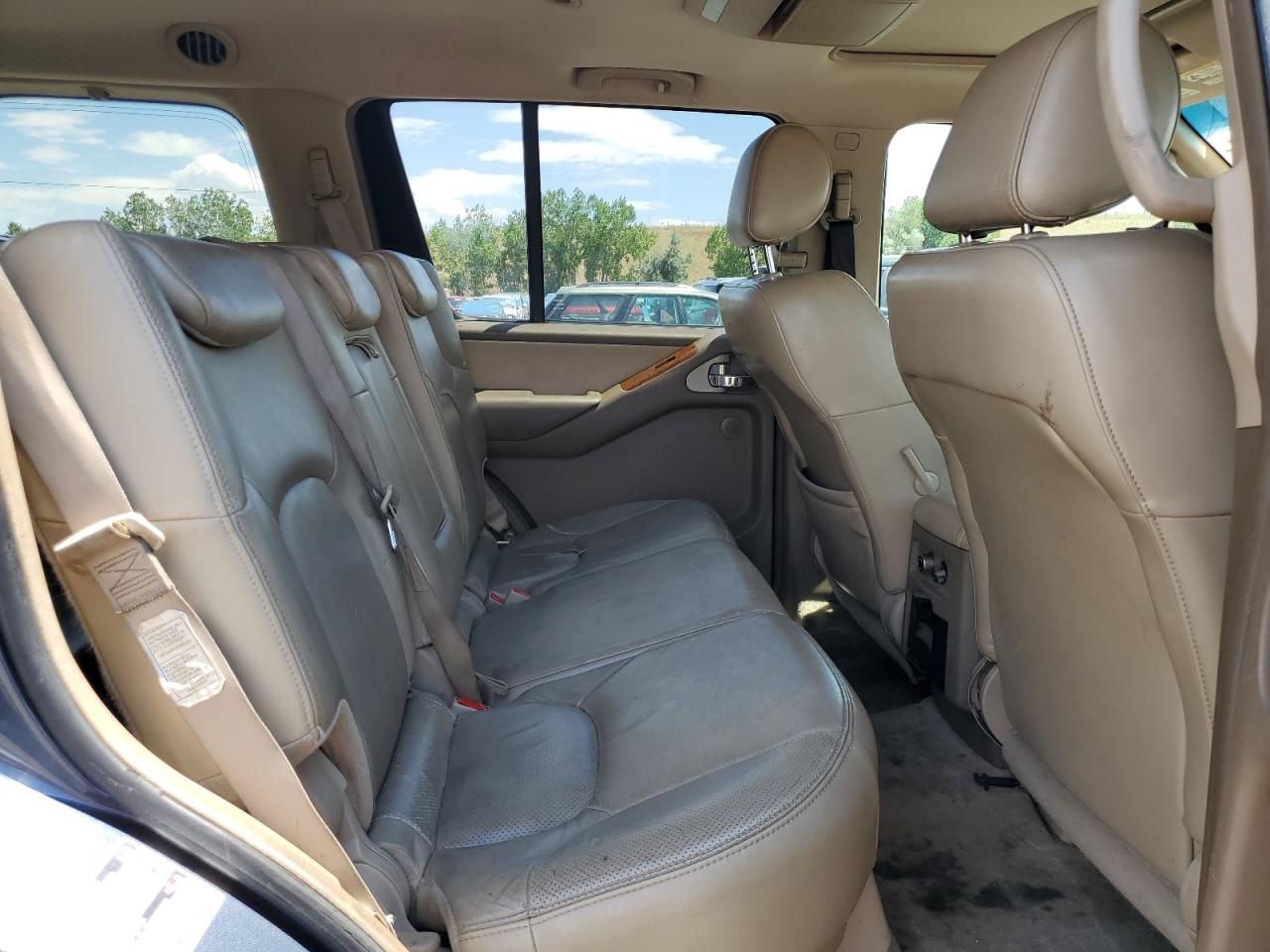 2005 Nissan Pathfinder Le VIN: 5N1AR18W55C725930 Lot: 62104554