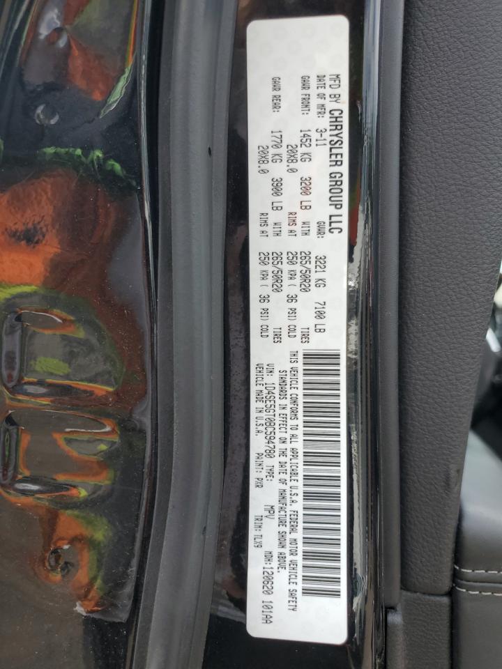 2011 Dodge Durango Citadel VIN: 1D4SE5GT0BC594780 Lot: 64850594