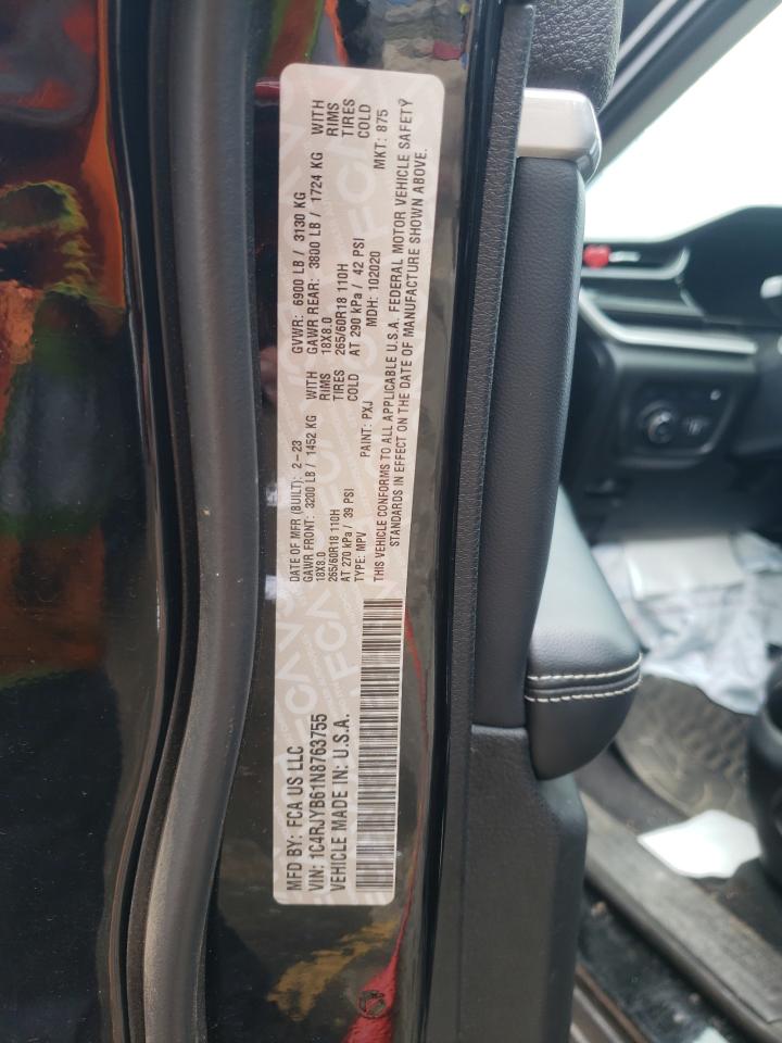 2022 Jeep Grand Cherokee Limited 4Xe VIN: 1C4RJYB61N8763755 Lot: 61096664