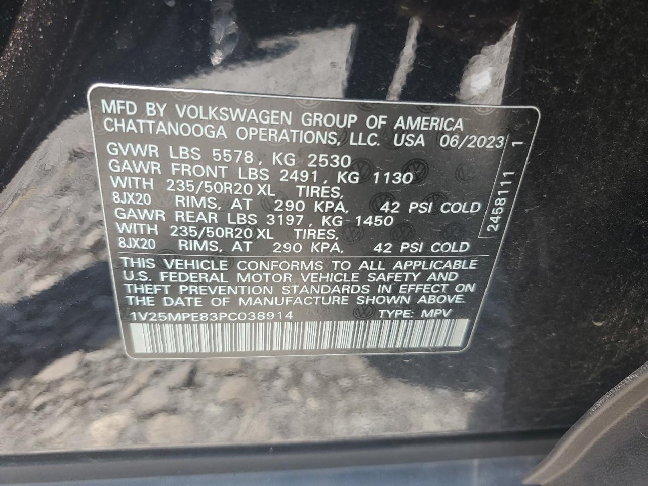 1V25MPE83PC038914 2023 Volkswagen Id.4 S