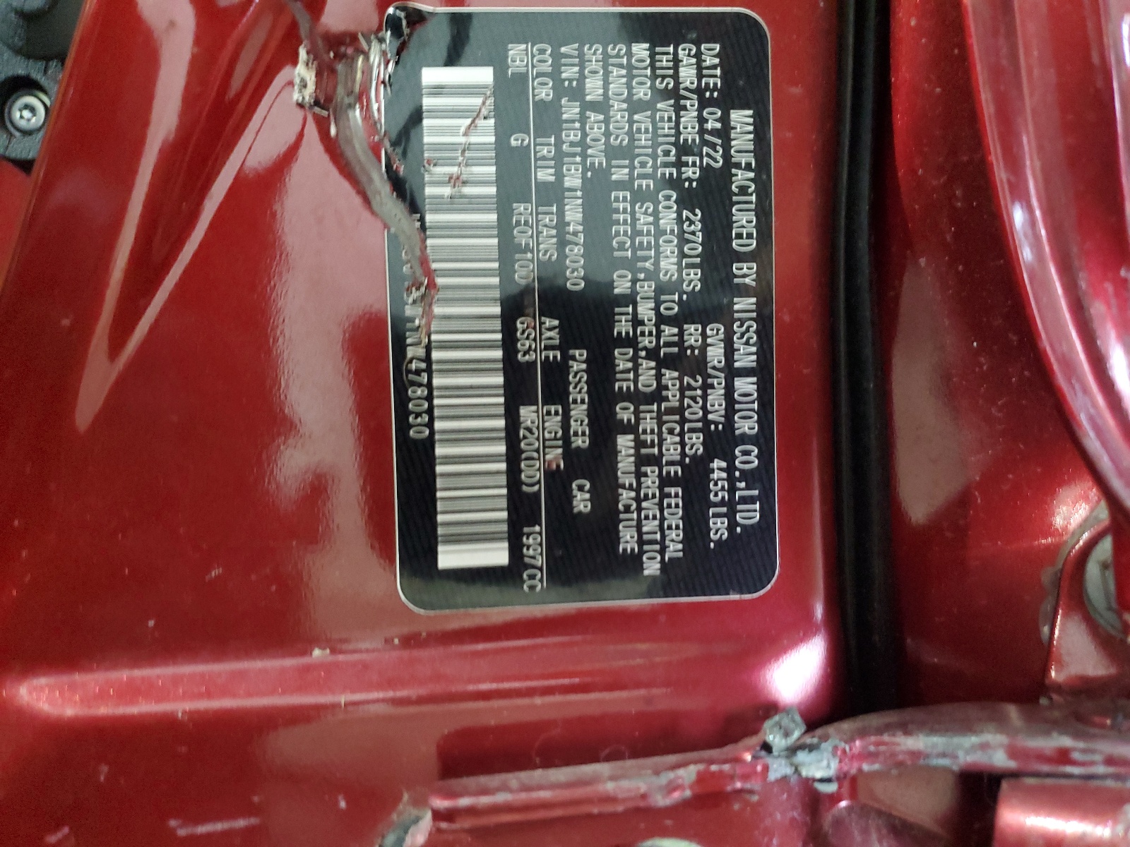 JN1BJ1BW1NW478030 2022 Nissan Rogue Sport Sv