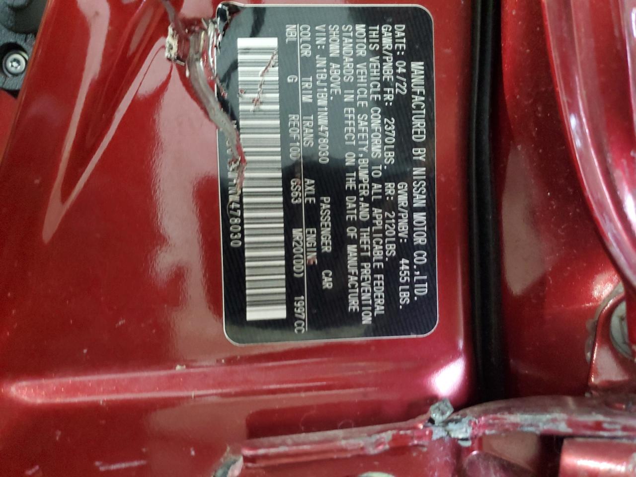 2022 Nissan Rogue Sport Sv VIN: JN1BJ1BW1NW478030 Lot: 62340114