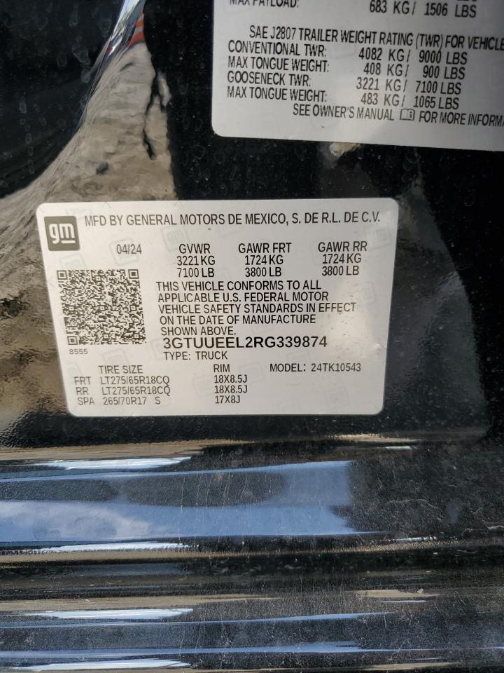 3GTUUEEL2RG339874 2024 GMC Sierra K1500 At4