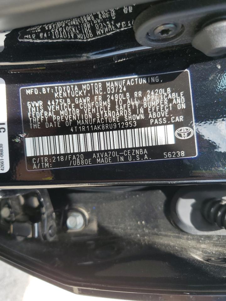 4T1R11AK8RU912953 2024 TOYOTA CAMRY - Image 12