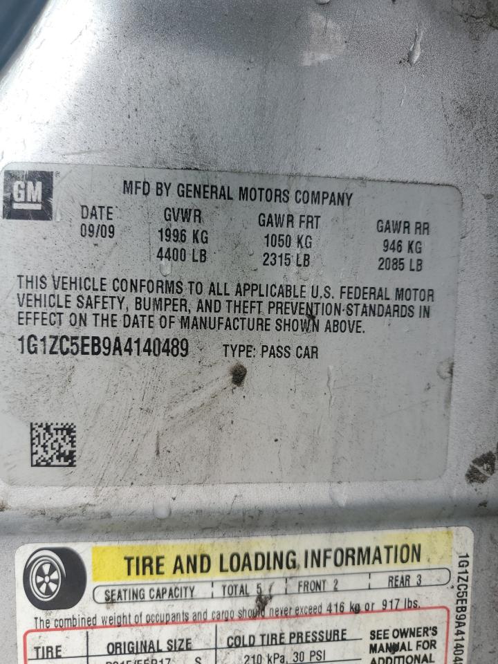 2010 Chevrolet Malibu 1Lt VIN: 1G1ZC5EB9A4140489 Lot: 82457954