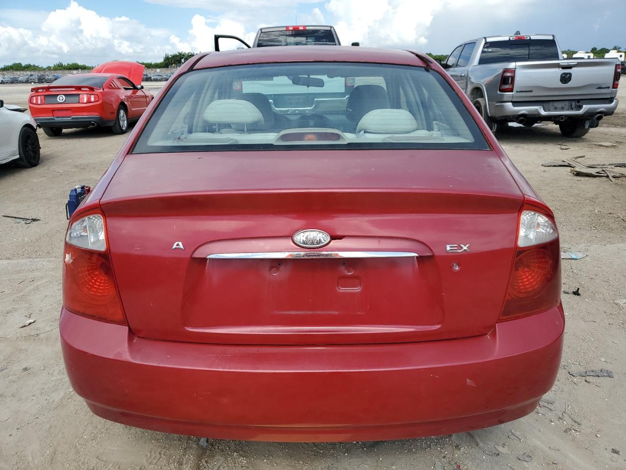 2006 Kia Spectra Lx VIN: KNAFE121X65326159 Lot: 63615714