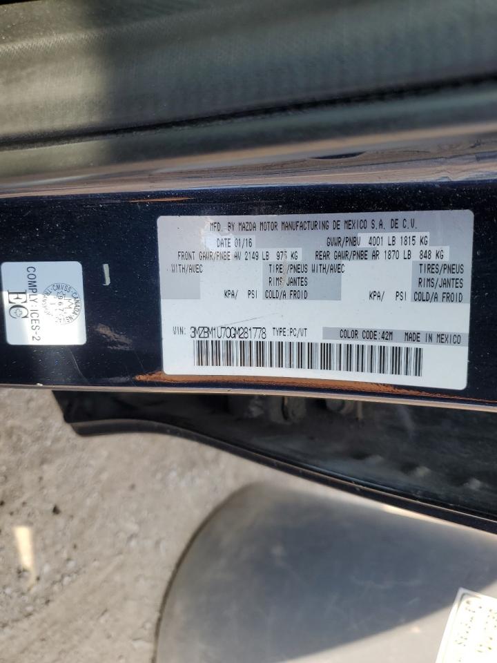 2016 Mazda 3 Sport VIN: 3MZBM1U70GM281778 Lot: 63046104