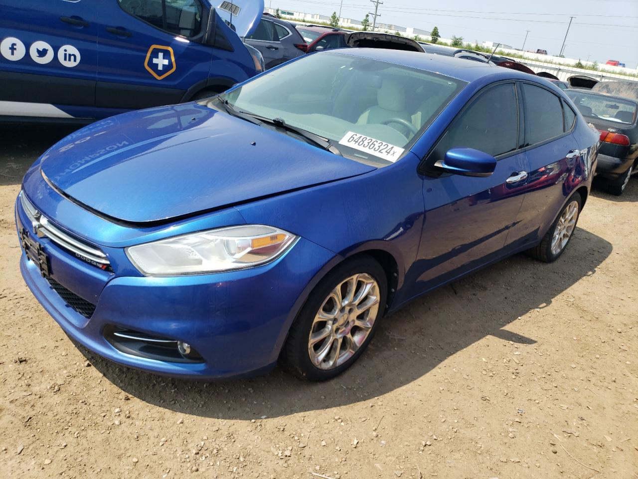 2013 Dodge Dart Limited VIN: 1C3CDFCH4DD150993 Lot: 64836324