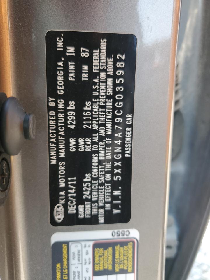 2012 Kia Optima Ex VIN: 5XXGN4A79CG035982 Lot: 64512204