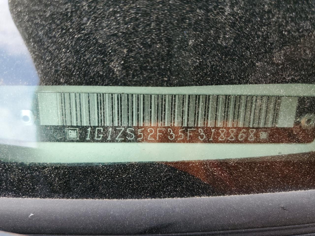 2005 Chevrolet Malibu VIN: 1G1ZS52F35F318868 Lot: 62294604