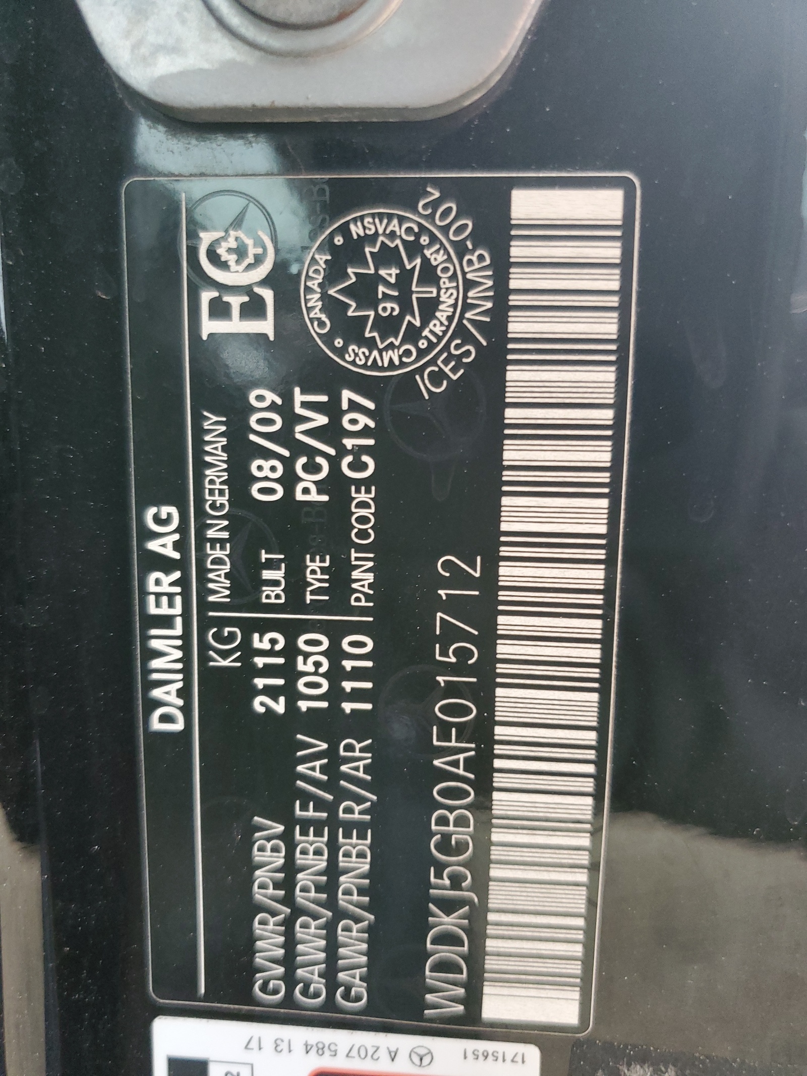 WDDKJ5GB0AF015712 2010 Mercedes-Benz E 350