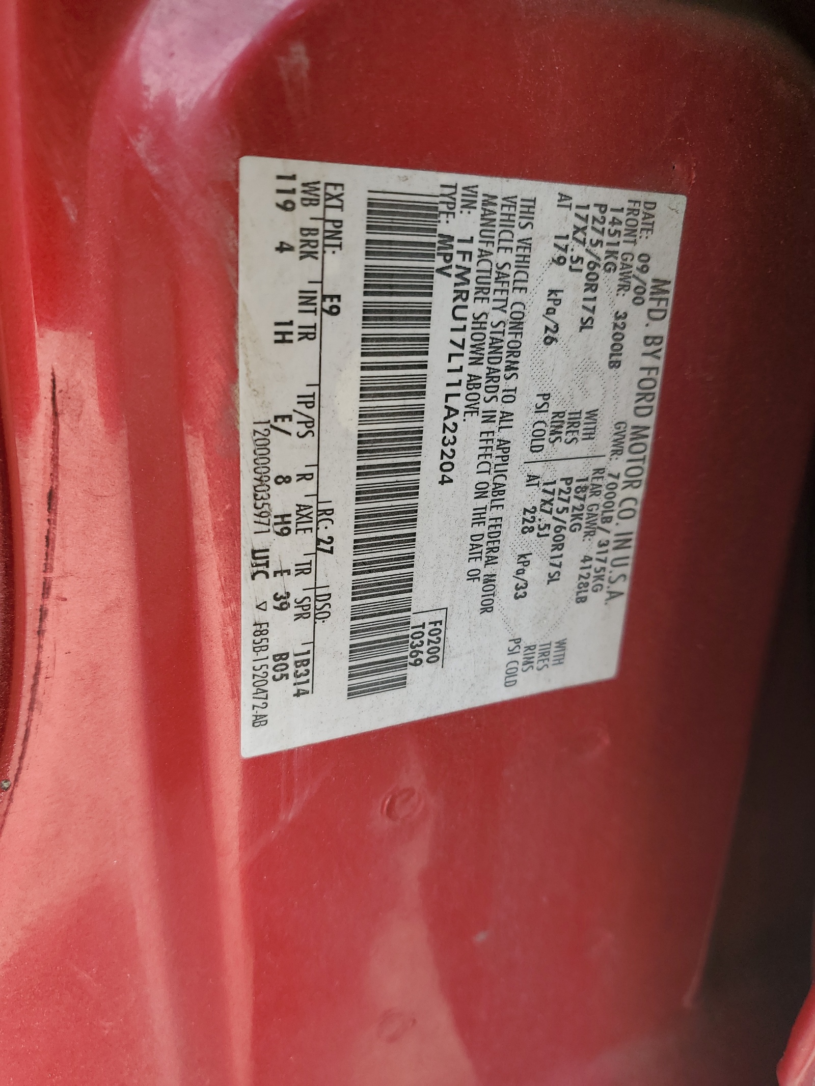 1FMRU17L11LA23204 2001 Ford Expedition Eddie Bauer