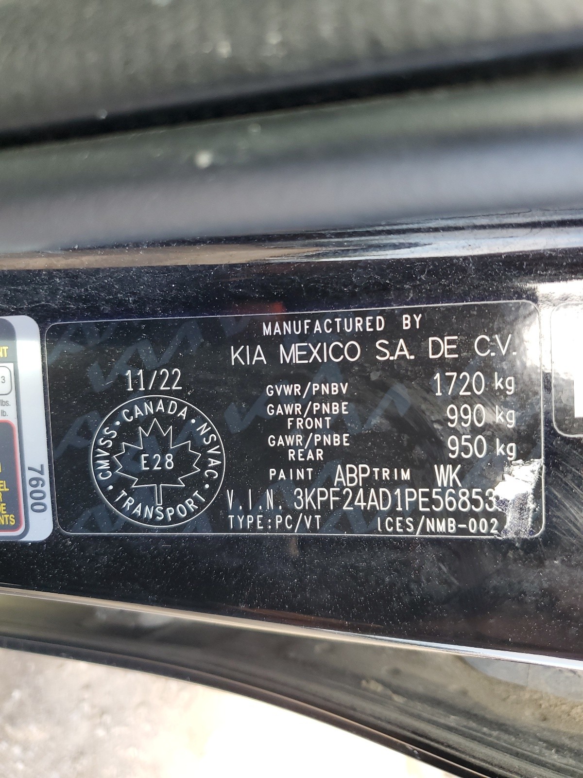 3KPF24AD1PE568532 2023 Kia Forte Lx