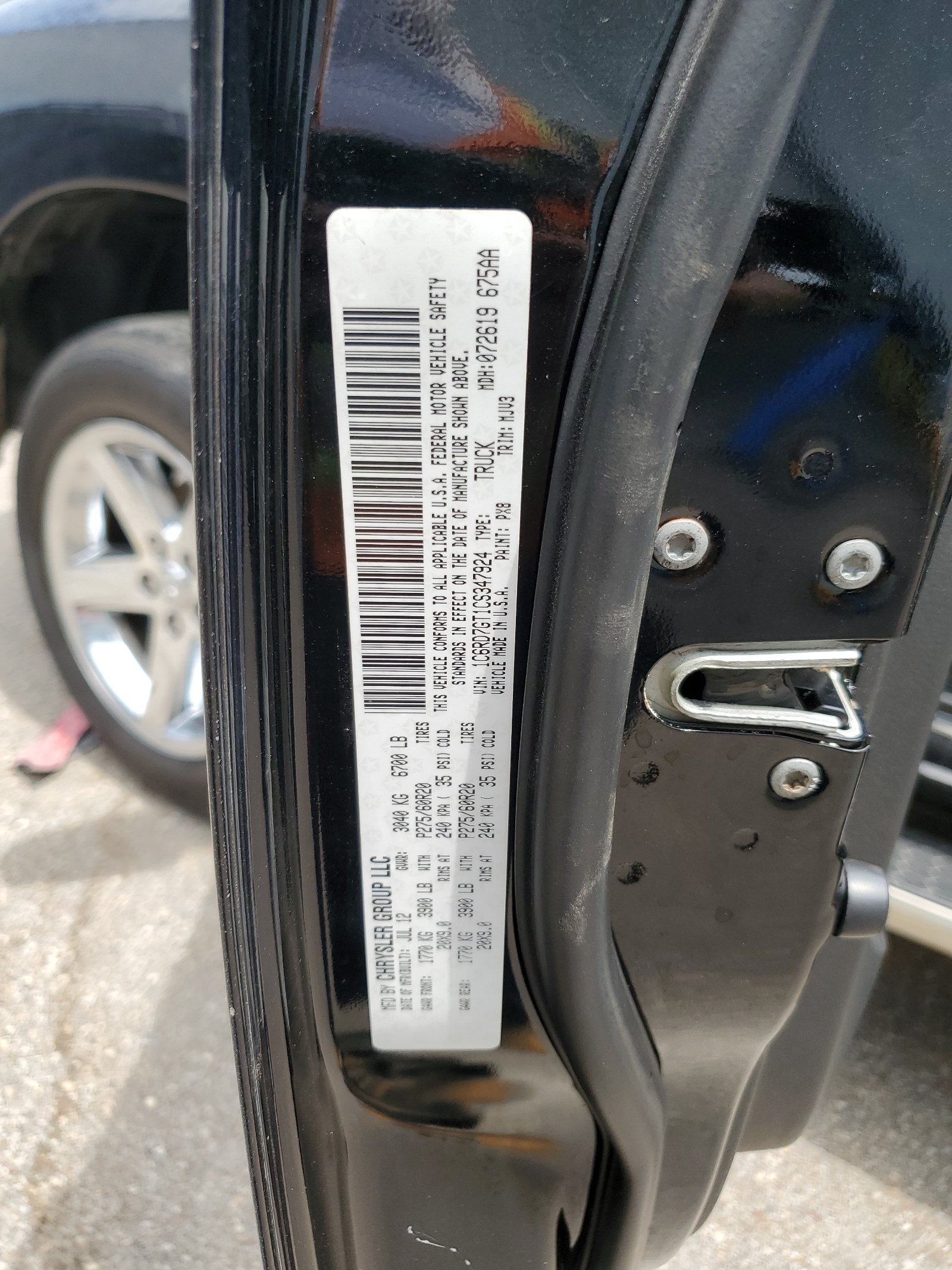 1C6RD7GT1CS347924 2012 Dodge Ram 1500 Slt