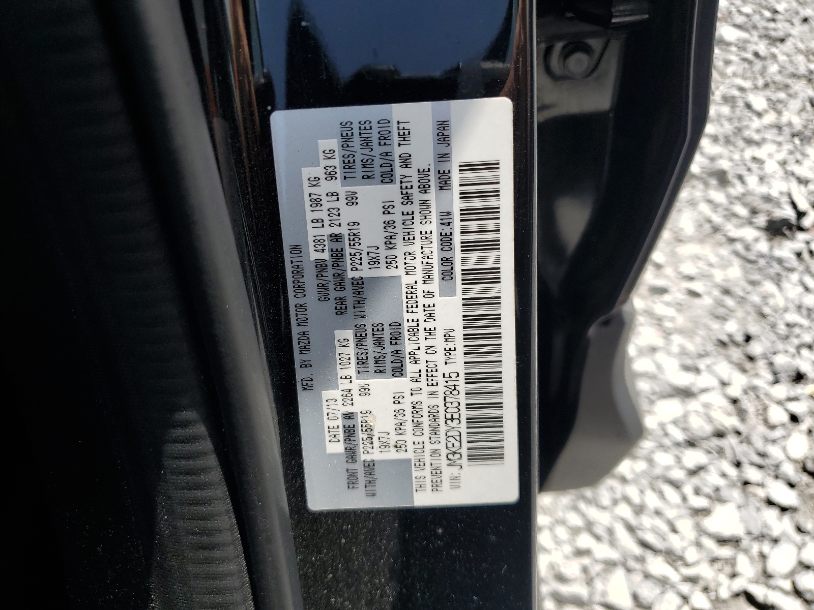 JM3KE2DY3E0378415 2014 Mazda Cx-5 Gt