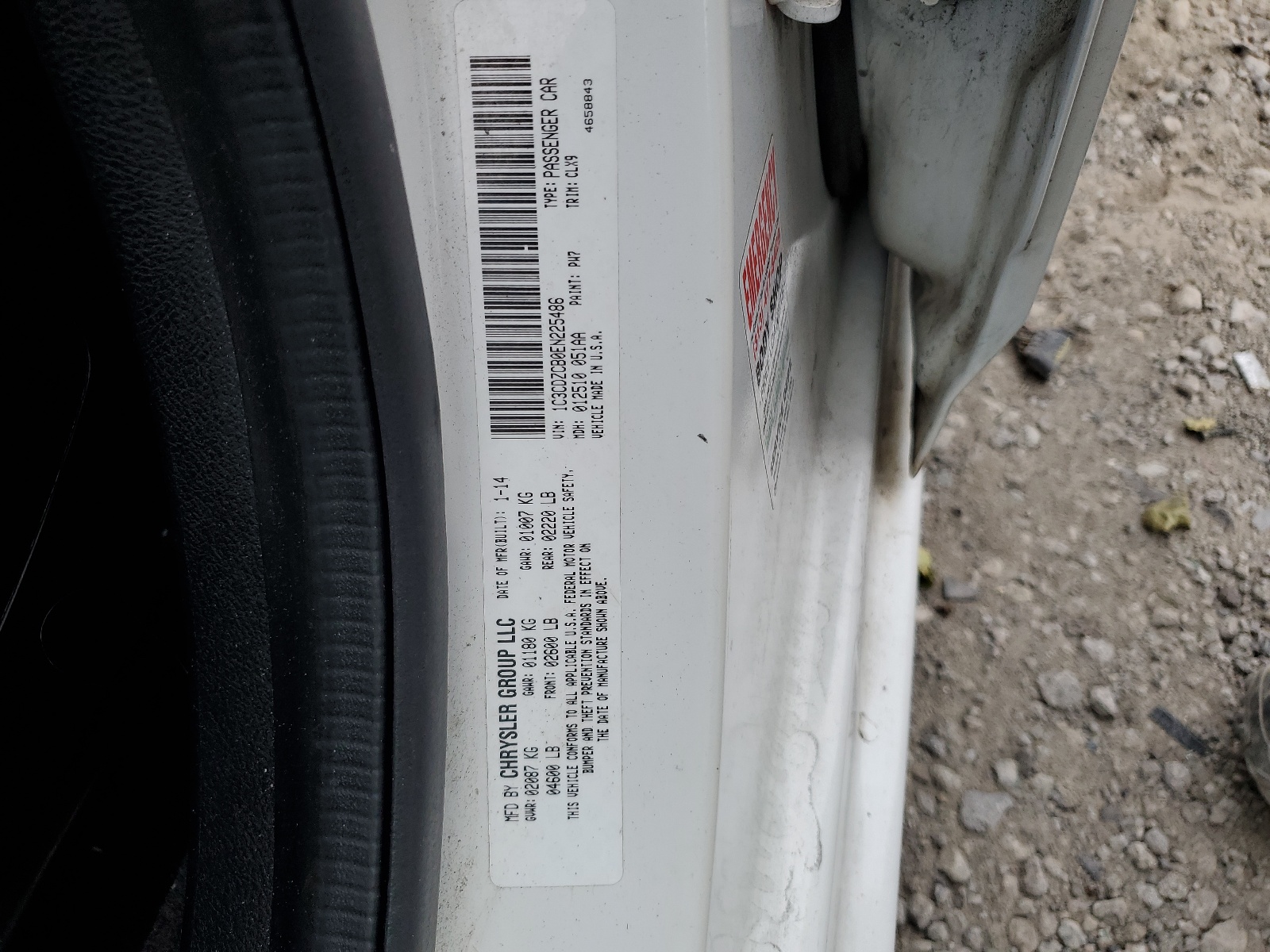 1C3CDZCB0EN225486 2014 Dodge Avenger Sxt