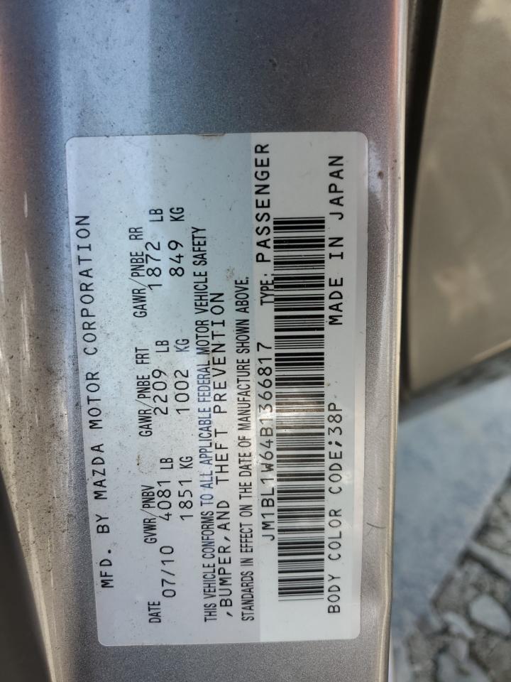 2011 Mazda 3 S VIN: JM1BL1W64B1366817 Lot: 62715434