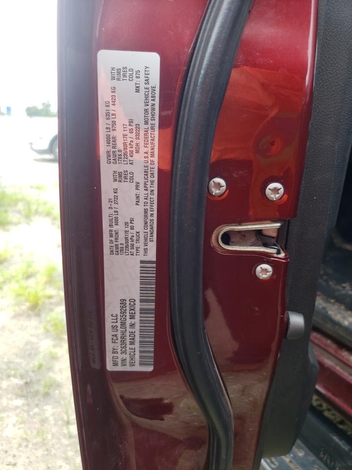 2021 Ram 3500 Big Horn VIN: 3C63RRHL0MG592689 Lot: 64842454