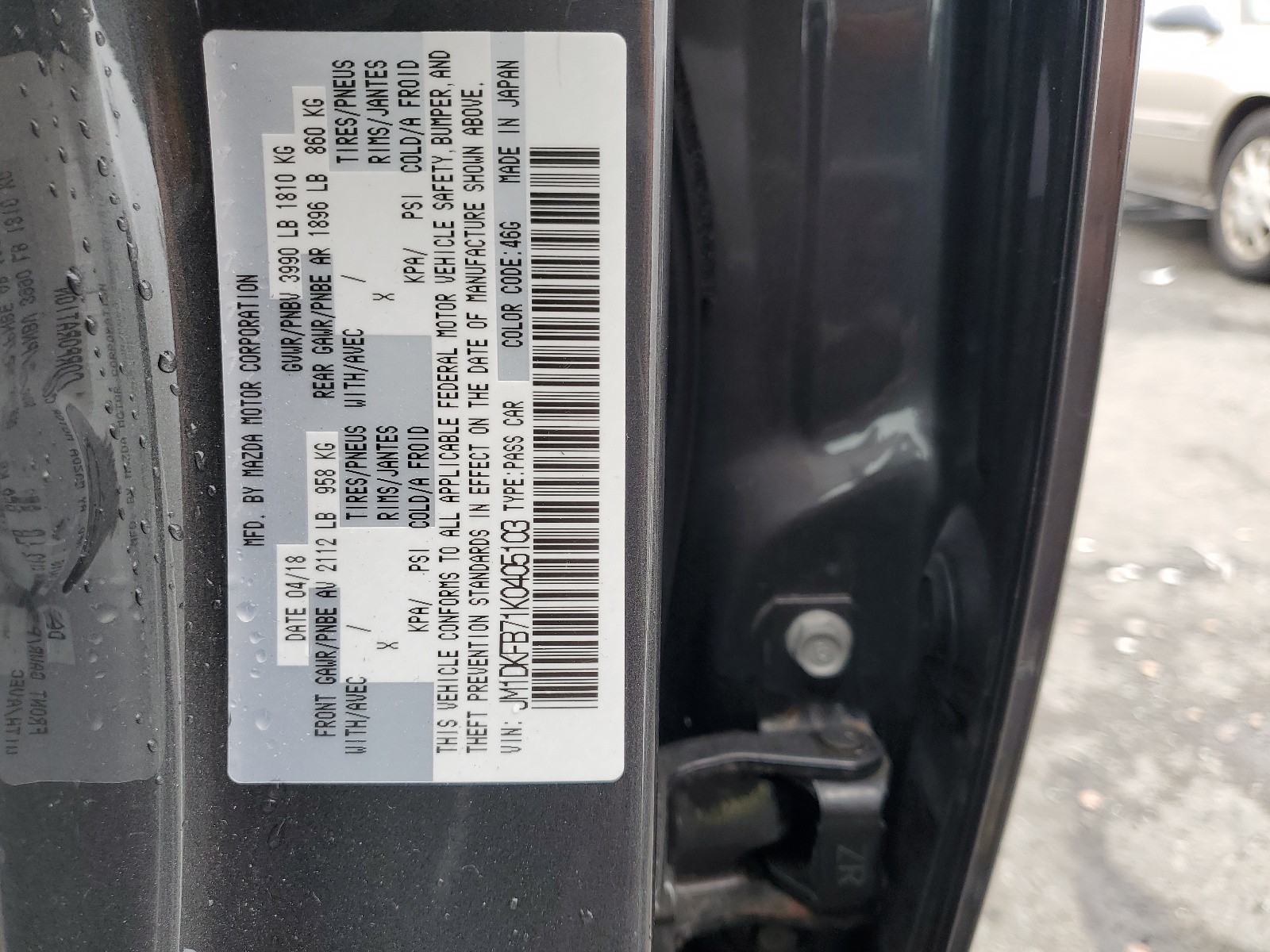 JM1DKFB71K0405103 2019 Mazda Cx-3 Sport