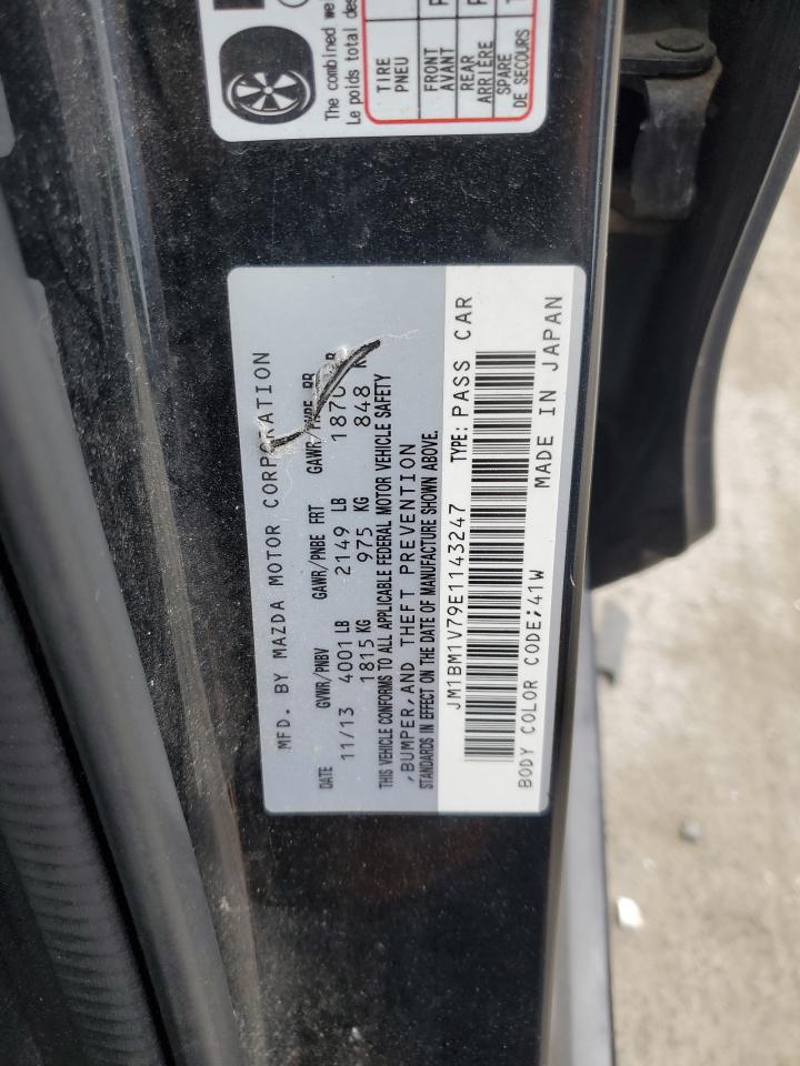 2014 Mazda 3 Touring VIN: JM1BM1V79E1143247 Lot: 63406924