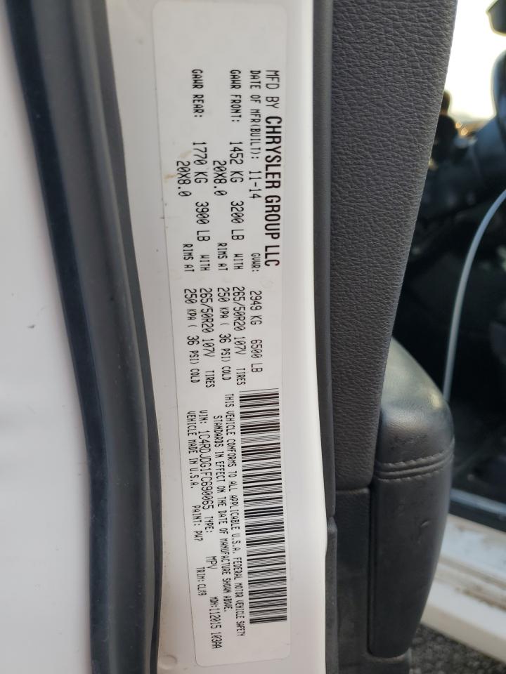 2015 Dodge Durango Limited VIN: 1C4RDJDG1FC690065 Lot: 64302564