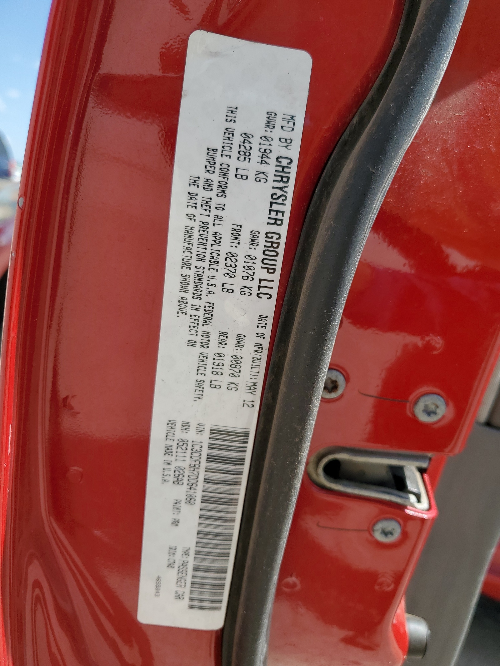 1C3CDFBH7DD641060 2013 Dodge Dart Sxt