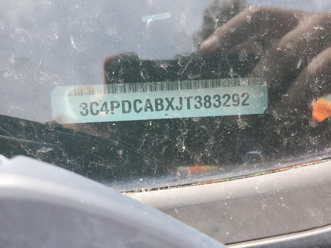 2018 Dodge Journey Se VIN: 3C4PDCABXJT383292 Lot: 63697554