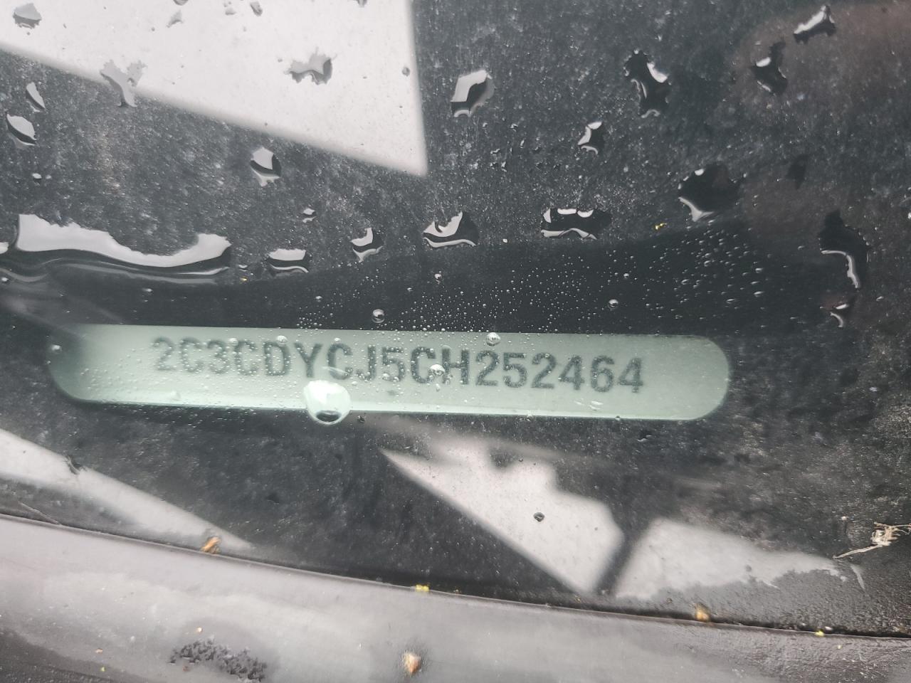 2012 Dodge Challenger Srt-8 VIN: 2C3CDYCJ5CH252464 Lot: 62890054