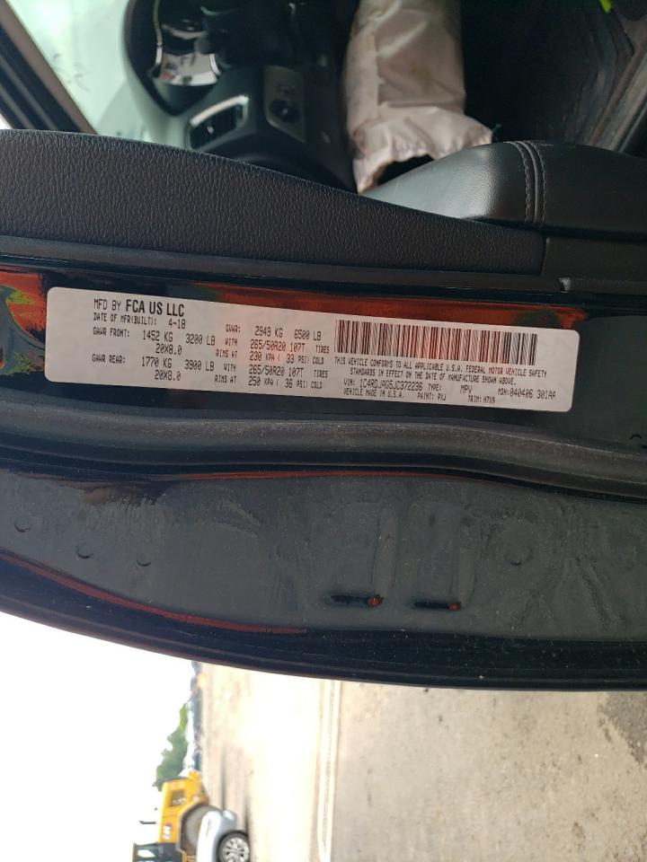 2018 Dodge Durango Sxt VIN: 1C4RDJAG5JC372236 Lot: 63548194