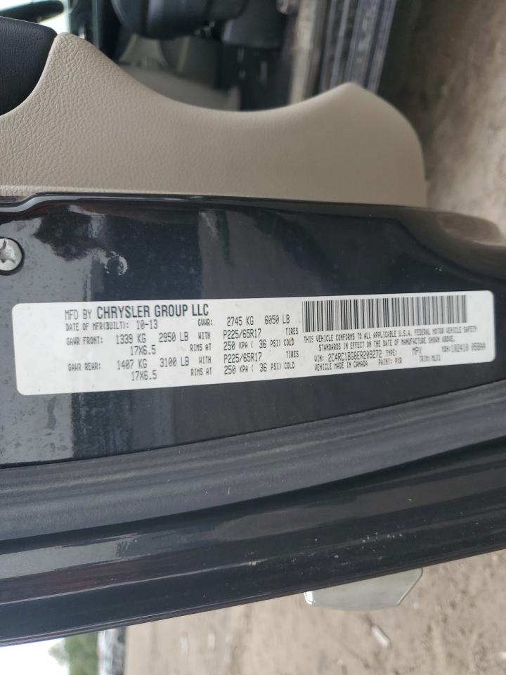 2014 Chrysler Town & Country Touring VIN: 2C4RC1BG8ER209272 Lot: 64214474