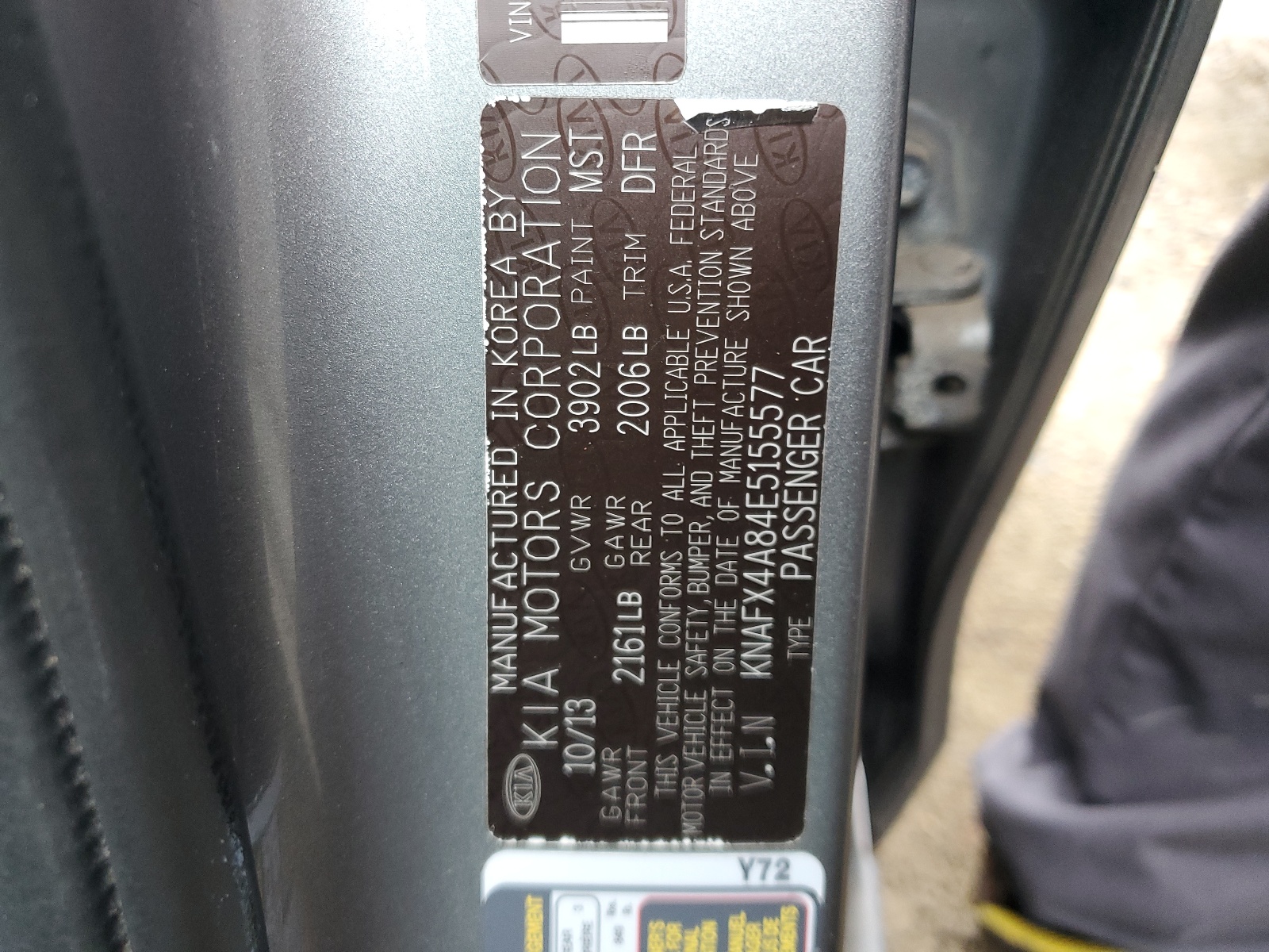 2014 Kia Forte Ex vin: KNAFX4A84E5155577