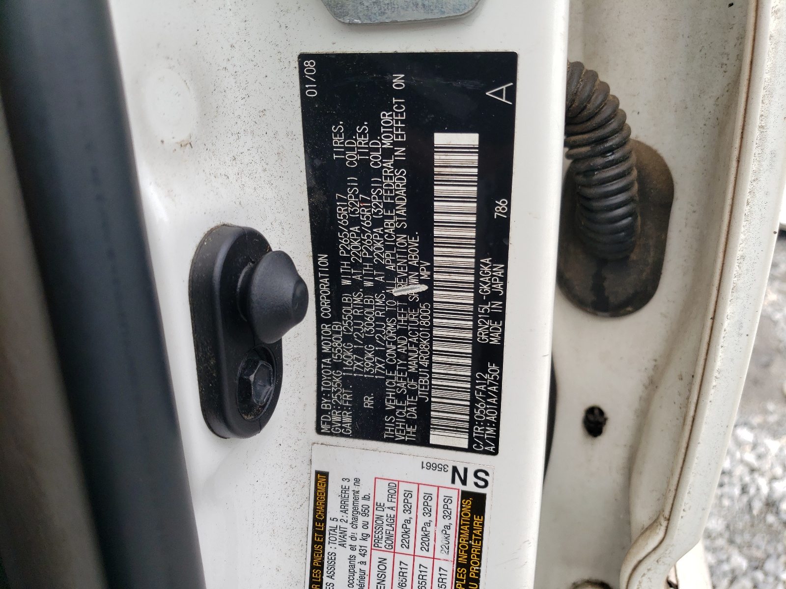 JTEBU14R08K018005 2008 Toyota 4Runner Sr5