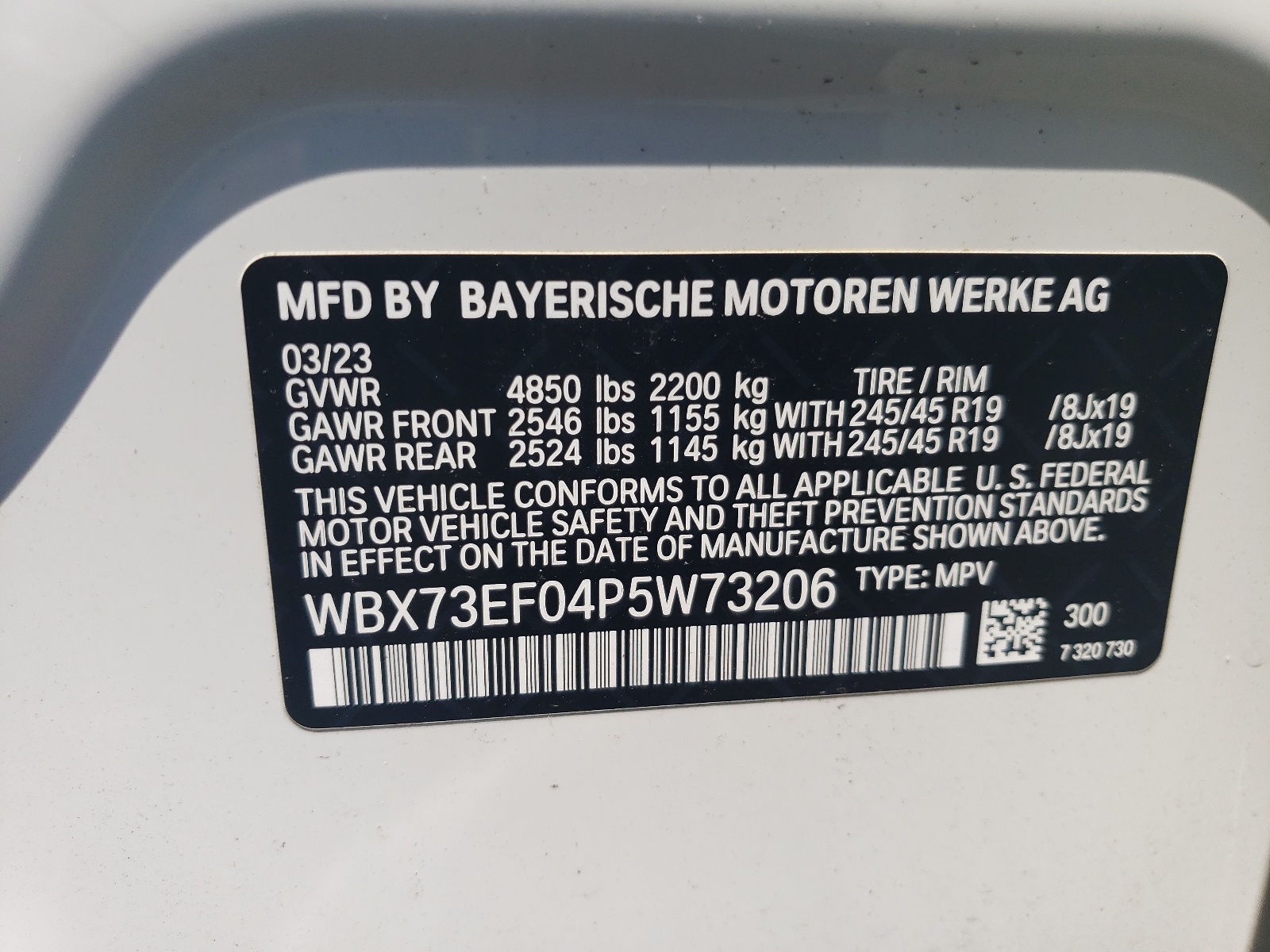 WBX73EF04P5W73206 2023 BMW X1 xDrive28I