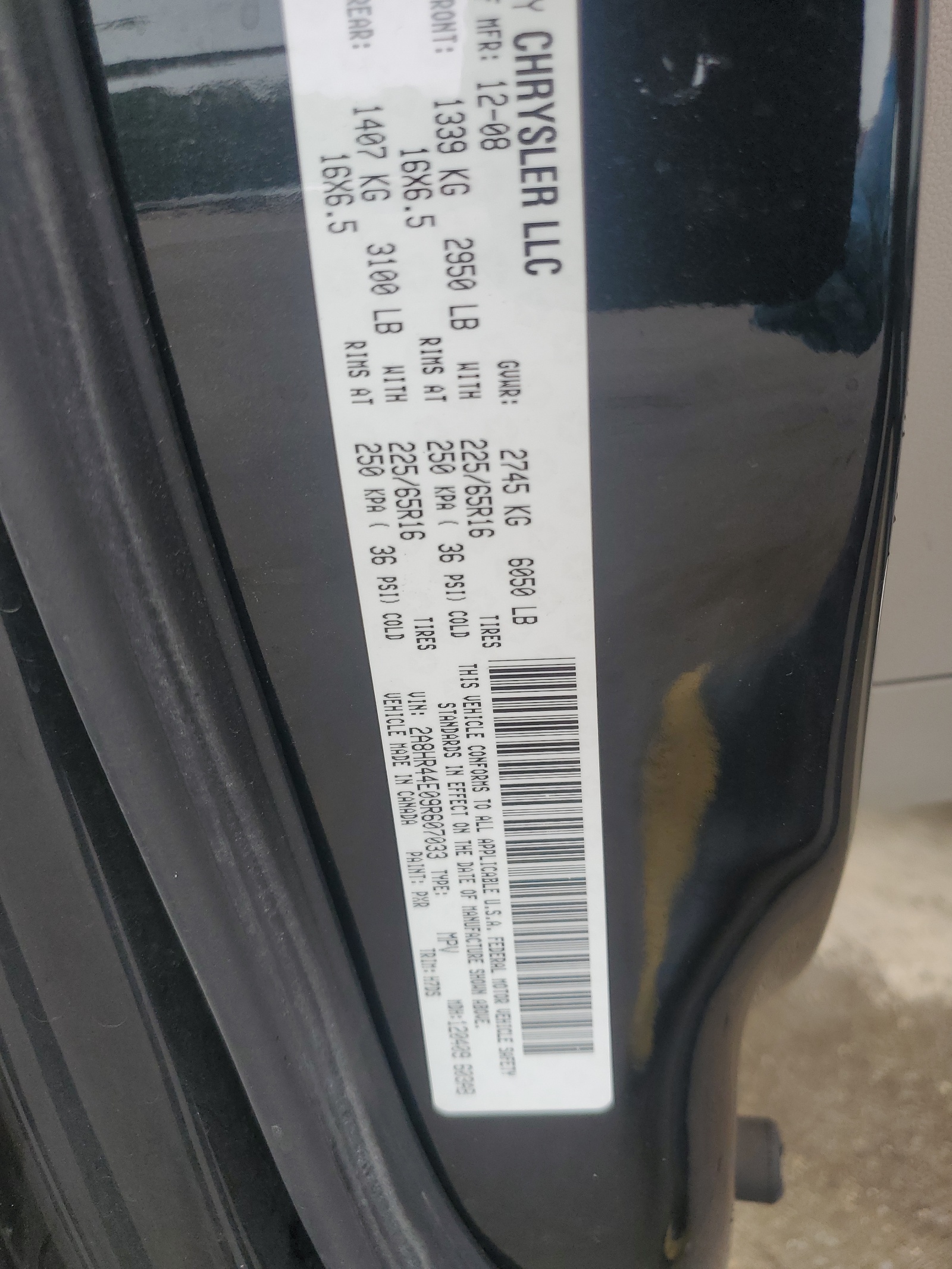 2A8HR44E09R607033 2009 Chrysler Town & Country Lx