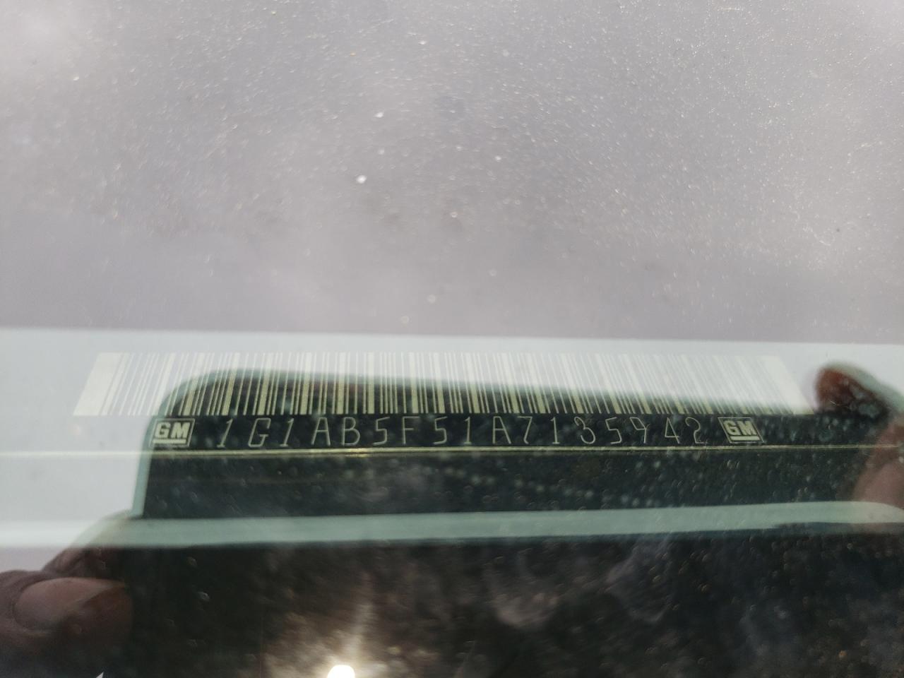 2010 Chevrolet Cobalt Ls VIN: 1G1AB5F51A7135942 Lot: 64485784