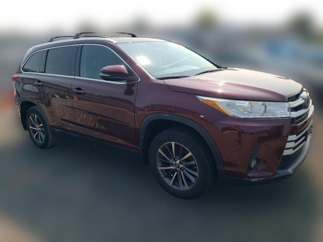  TOYOTA HIGHLANDER 2019 Бордовий