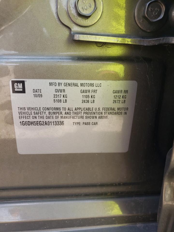 2010 Cadillac Cts Luxury Collection VIN: 1G6DH5EG2A0113336 Lot: 62015504