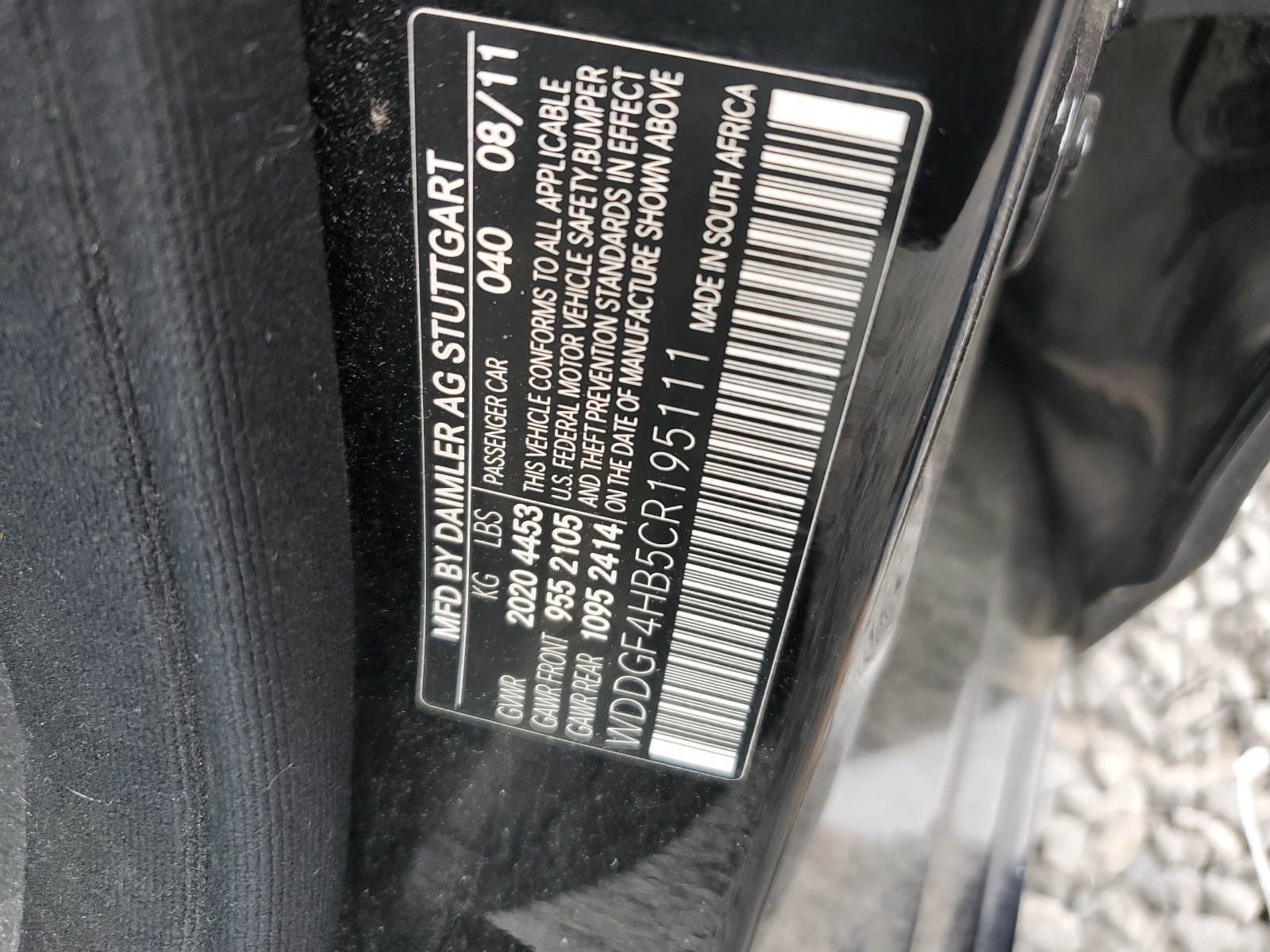 WDDGF4HB5CR195111 2012 Mercedes-Benz C 250