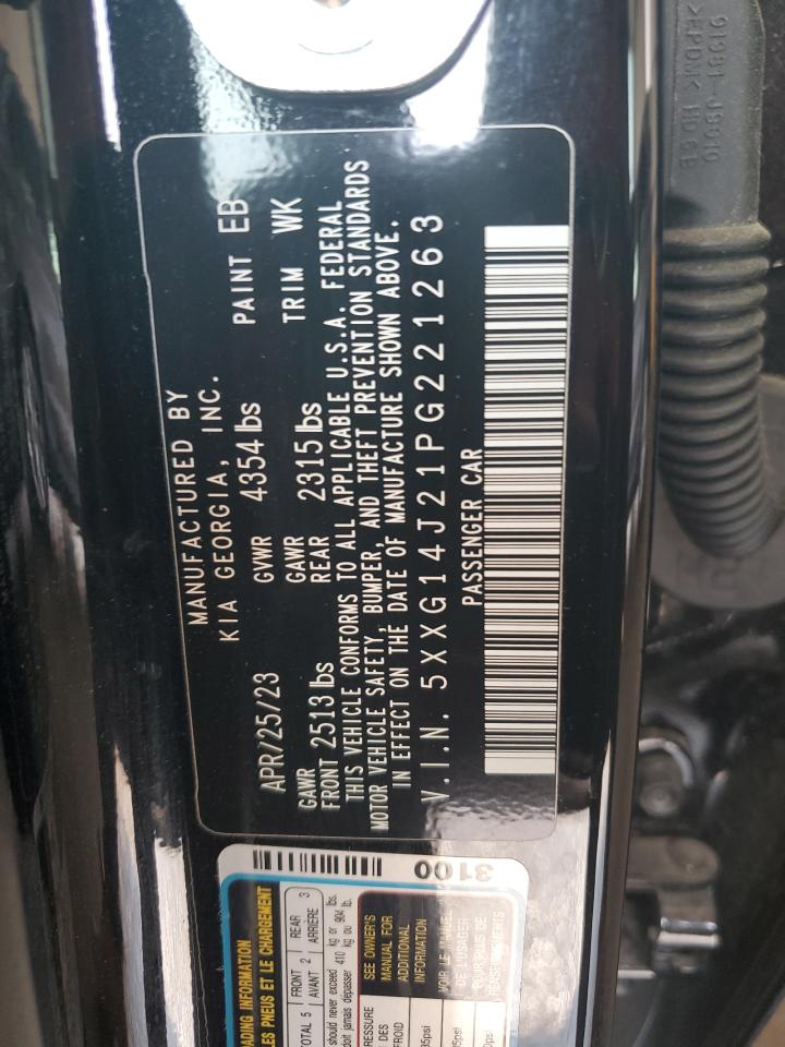 2023 Kia K5 Lxs VIN: 5XXG14J21PG221263 Lot: 64995204