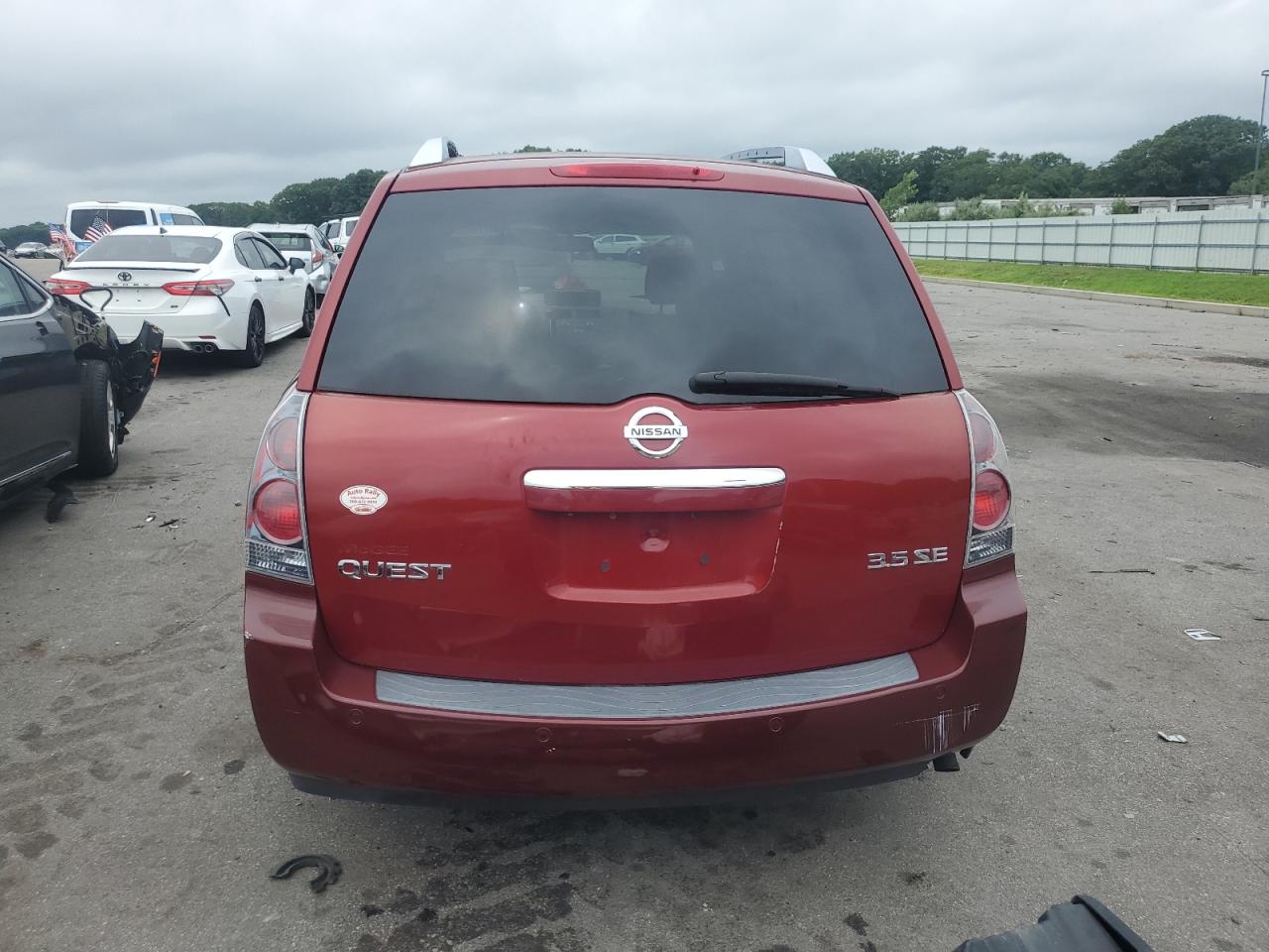 2007 Nissan Quest S VIN: 5N1BV28U47N129722 Lot: 64773424